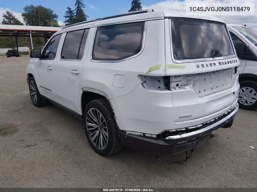 2022 Jeep Grand Wagoneer Series Iii 4X4 VIN: 1C4SJVGJ0NS118479 Lot: 45579119