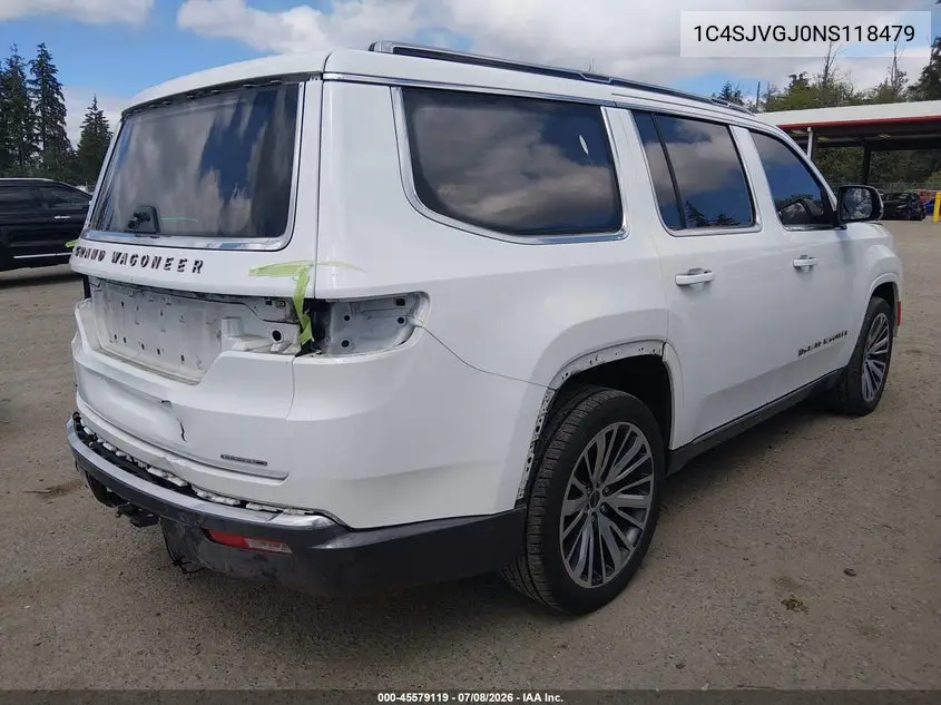 2022 Jeep Grand Wagoneer Series Iii 4X4 VIN: 1C4SJVGJ0NS118479 Lot: 45579119