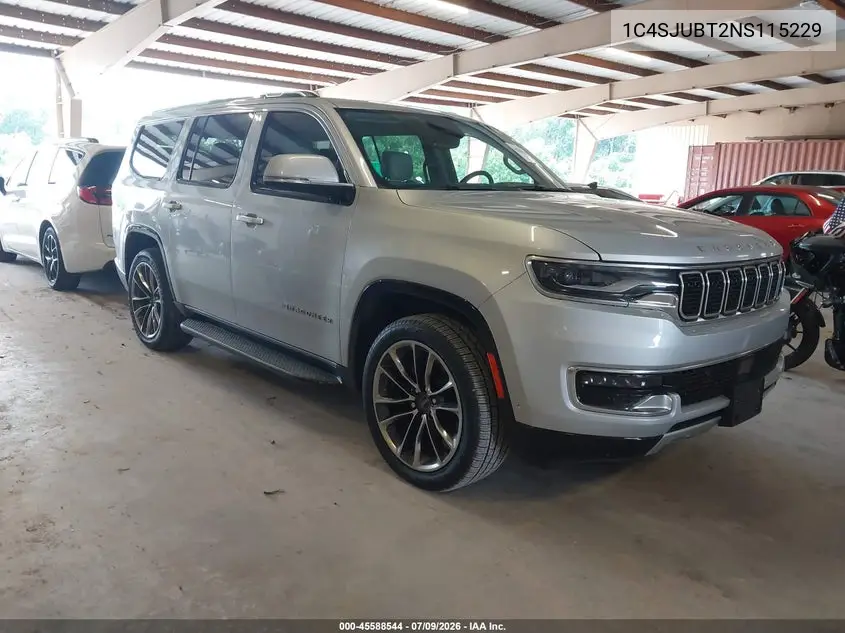 2022 Jeep Wagoneer Series Ii 4X2 VIN: 1C4SJUBT2NS115229 Lot: 45588544