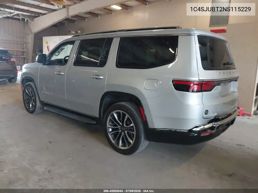 2022 Jeep Wagoneer Series Ii 4X2 VIN: 1C4SJUBT2NS115229 Lot: 45588544