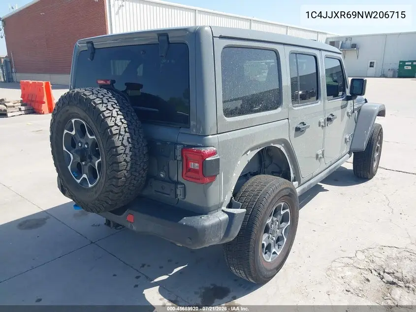 2022 Jeep Wrangler 4Xe Unlimited Rubicon 4X4 VIN: 1C4JJXR69NW206715 Lot: 45689920