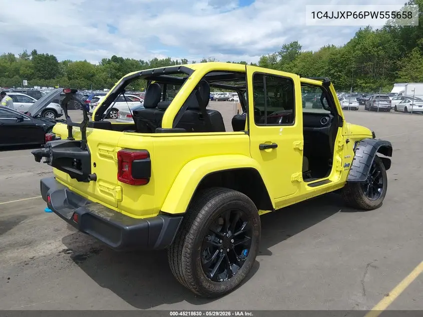 2023 Jeep Wrangler 4Xe Sahara 4X4 VIN: 1C4JJXP66PW555658 Lot: 45218630