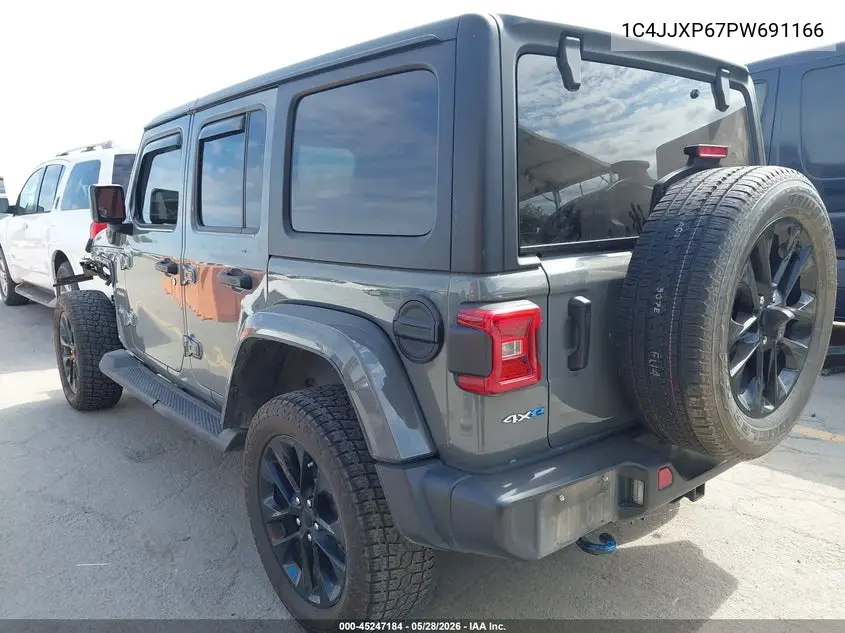 2023 Jeep Wrangler 4Xe Sahara 4X4 VIN: 1C4JJXP67PW691166 Lot: 45247184