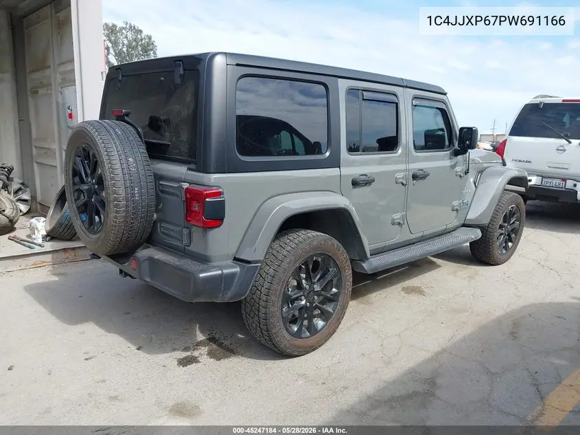 2023 Jeep Wrangler 4Xe Sahara 4X4 VIN: 1C4JJXP67PW691166 Lot: 45247184