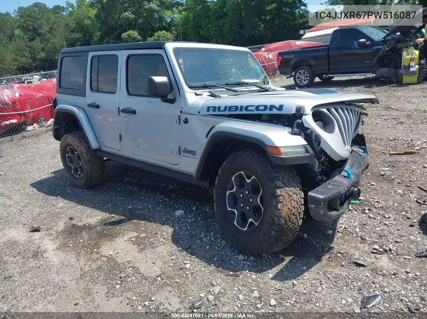 2023 Jeep Wrangler 4Xe Rubicon 4X4 VIN: 1C4JJXR67PW516087 Lot: 45247681