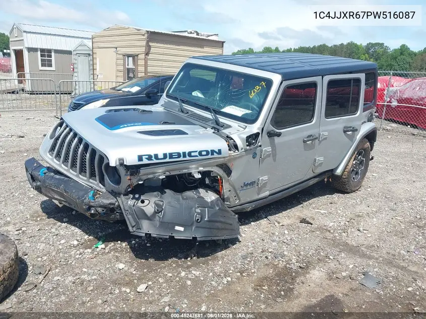 2023 Jeep Wrangler 4Xe Rubicon 4X4 VIN: 1C4JJXR67PW516087 Lot: 45247681