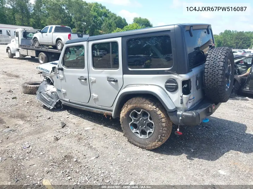 2023 Jeep Wrangler 4Xe Rubicon 4X4 VIN: 1C4JJXR67PW516087 Lot: 45247681