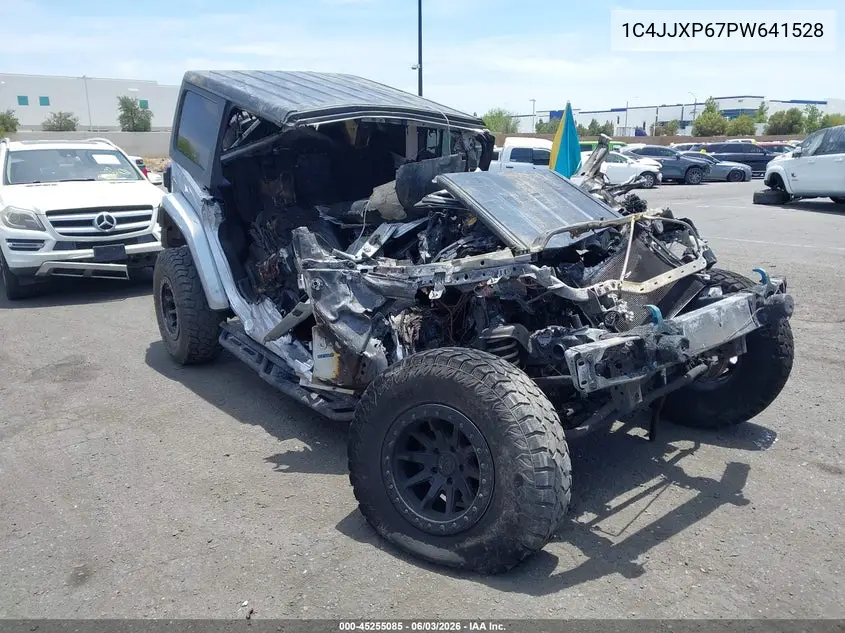 2023 Jeep Wrangler 4Xe Sahara 4X4 VIN: 1C4JJXP67PW641528 Lot: 45255085