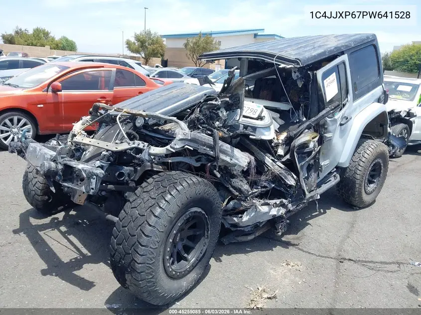 2023 Jeep Wrangler 4Xe Sahara 4X4 VIN: 1C4JJXP67PW641528 Lot: 45255085