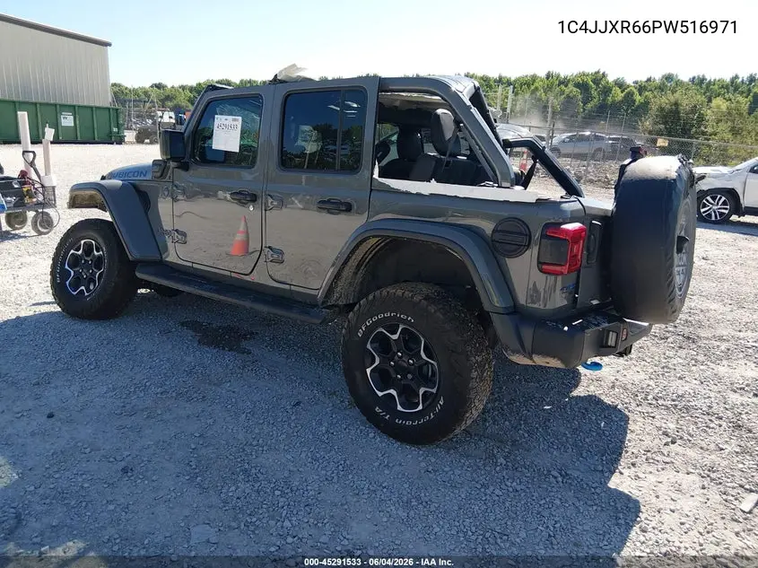 2023 Jeep Wrangler 4Xe Rubicon 4X4 VIN: 1C4JJXR66PW516971 Lot: 45291533