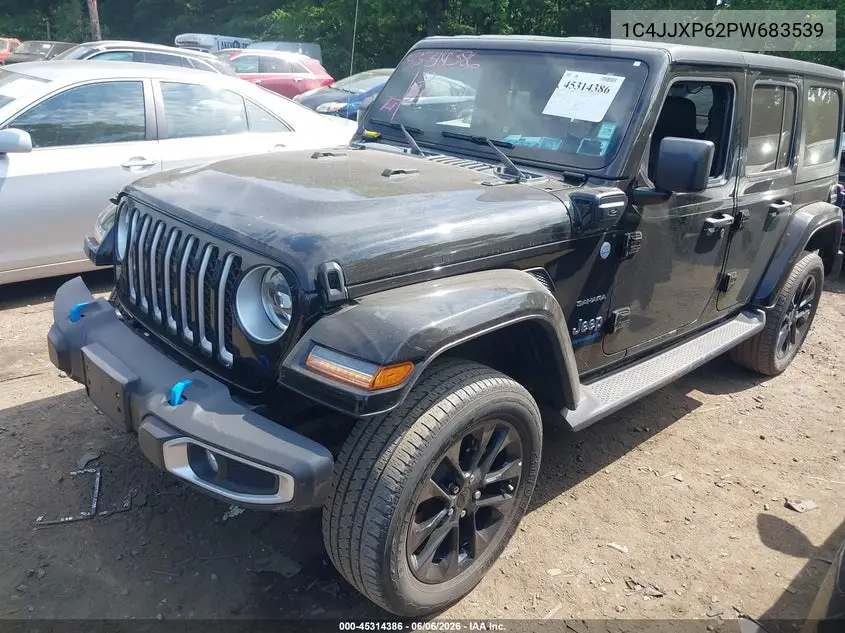 2023 Jeep Wrangler 4Xe Sahara 4X4 VIN: 1C4JJXP62PW683539 Lot: 45314386
