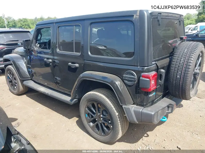 2023 Jeep Wrangler 4Xe Sahara 4X4 VIN: 1C4JJXP62PW683539 Lot: 45314386