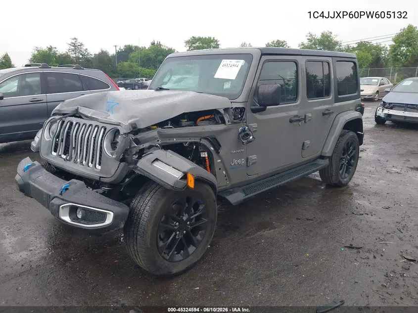 2023 Jeep Wrangler 4Xe Sahara 4X4 VIN: 1C4JJXP60PW605132 Lot: 45324594