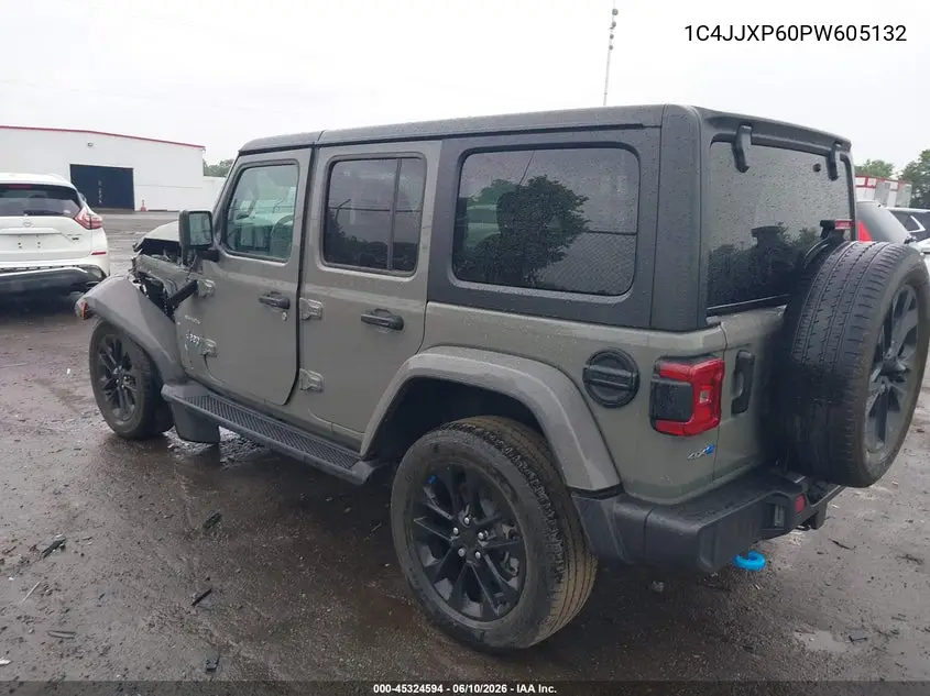 2023 Jeep Wrangler 4Xe Sahara 4X4 VIN: 1C4JJXP60PW605132 Lot: 45324594