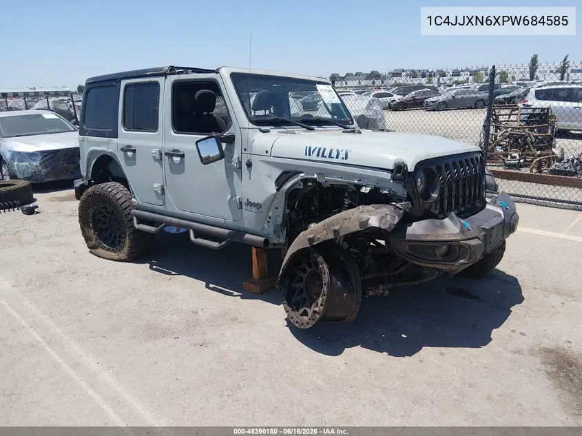 2023 Jeep Wrangler 4Xe 4X4 VIN: 1C4JJXN6XPW684585 Lot: 45390180