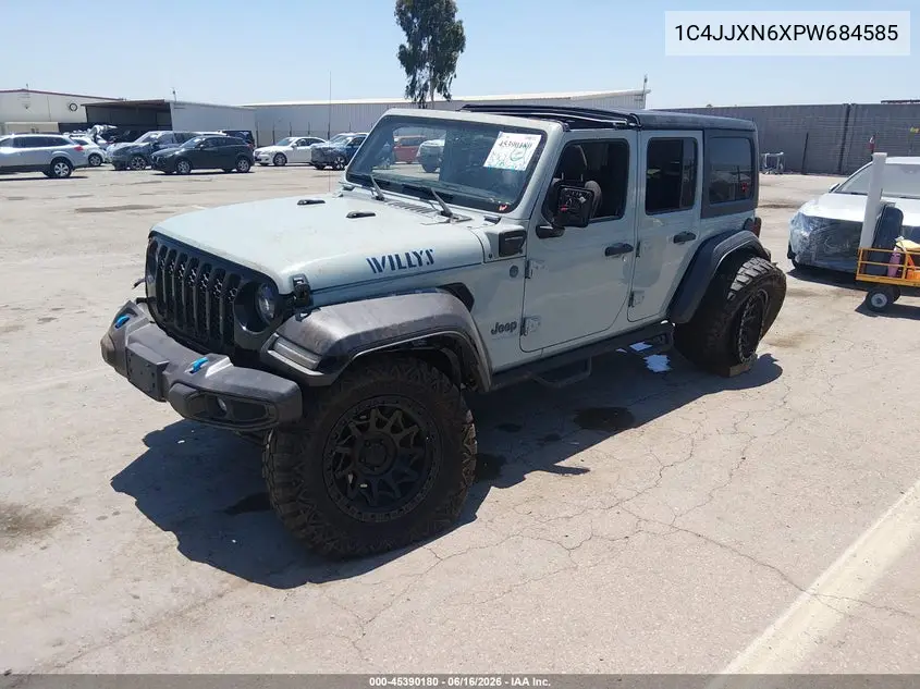 2023 Jeep Wrangler 4Xe 4X4 VIN: 1C4JJXN6XPW684585 Lot: 45390180