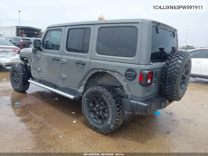 2023 Jeep Wrangler 4Xe 4X4 VIN: 1C4JJXN63PW591911 Lot: 45394046