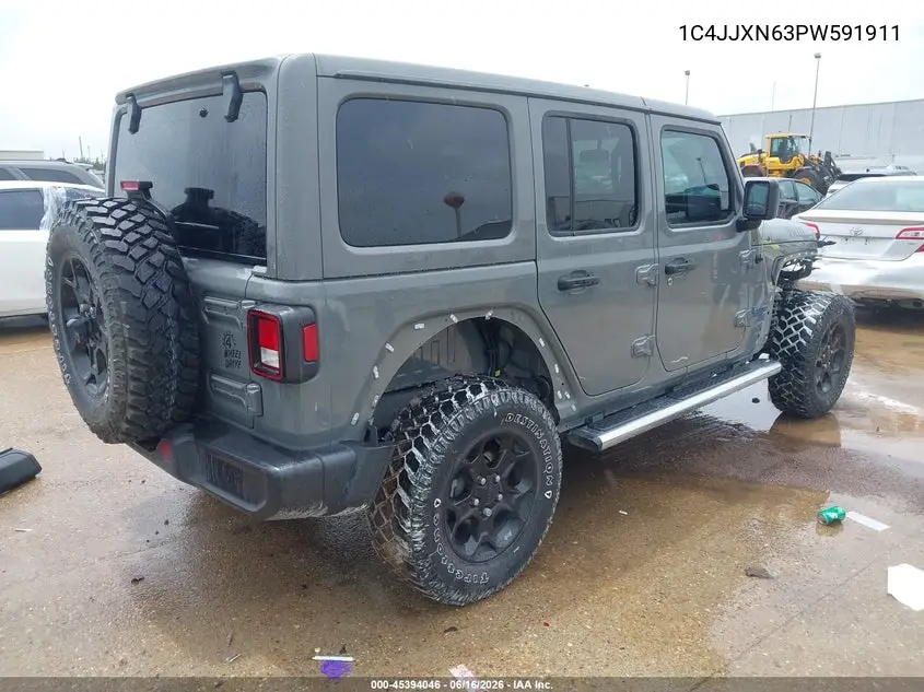 2023 Jeep Wrangler 4Xe 4X4 VIN: 1C4JJXN63PW591911 Lot: 45394046