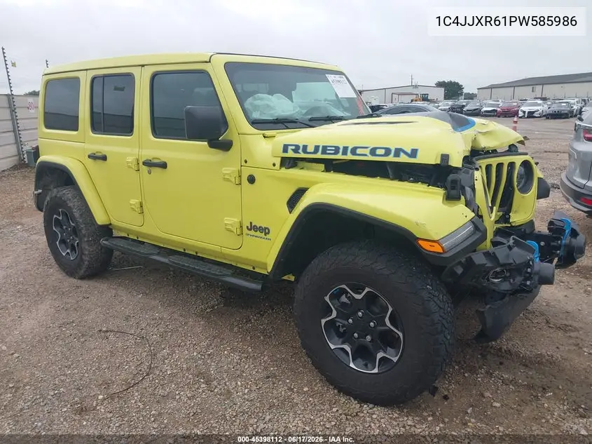 2023 Jeep Wrangler 4Xe Rubicon 4X4 VIN: 1C4JJXR61PW585986 Lot: 45398112