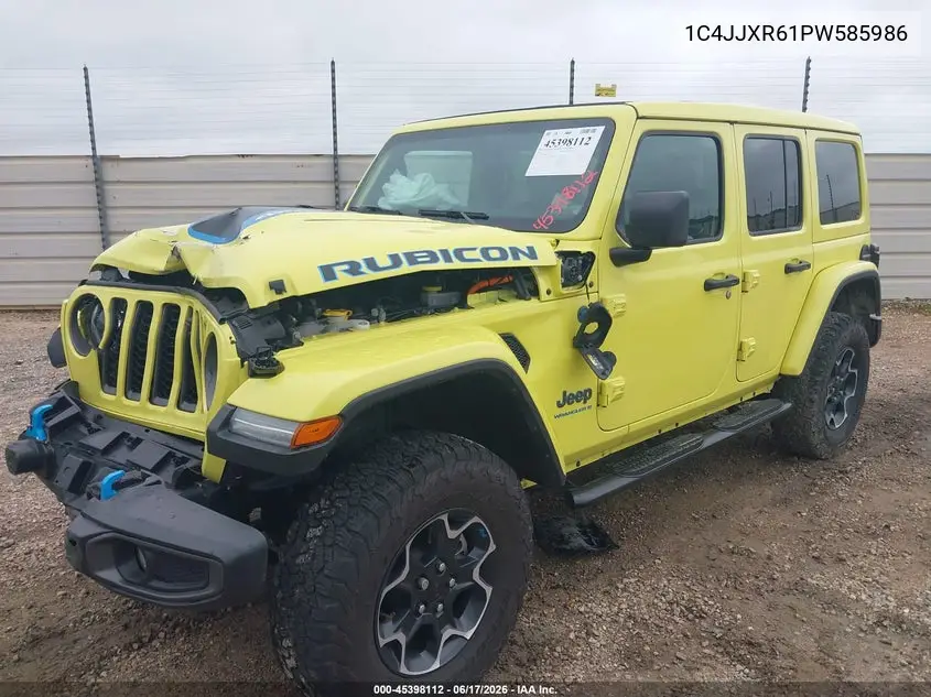 2023 Jeep Wrangler 4Xe Rubicon 4X4 VIN: 1C4JJXR61PW585986 Lot: 45398112