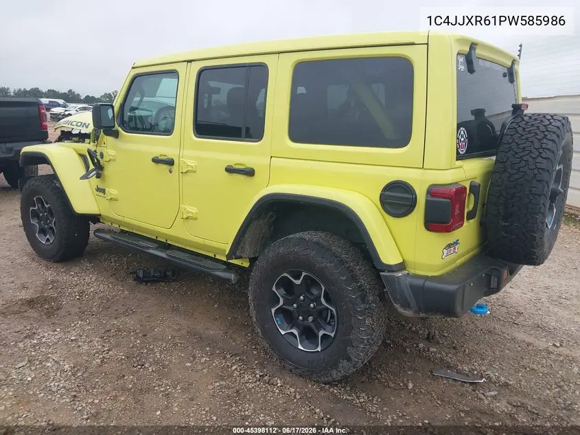 2023 Jeep Wrangler 4Xe Rubicon 4X4 VIN: 1C4JJXR61PW585986 Lot: 45398112
