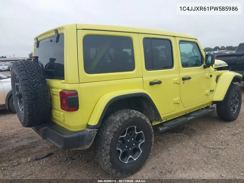 2023 Jeep Wrangler 4Xe Rubicon 4X4 VIN: 1C4JJXR61PW585986 Lot: 45398112