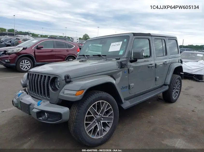 2023 Jeep Wrangler 4Xe High Altitude 4X4 VIN: 1C4JJXP64PW605134 Lot: 45407000