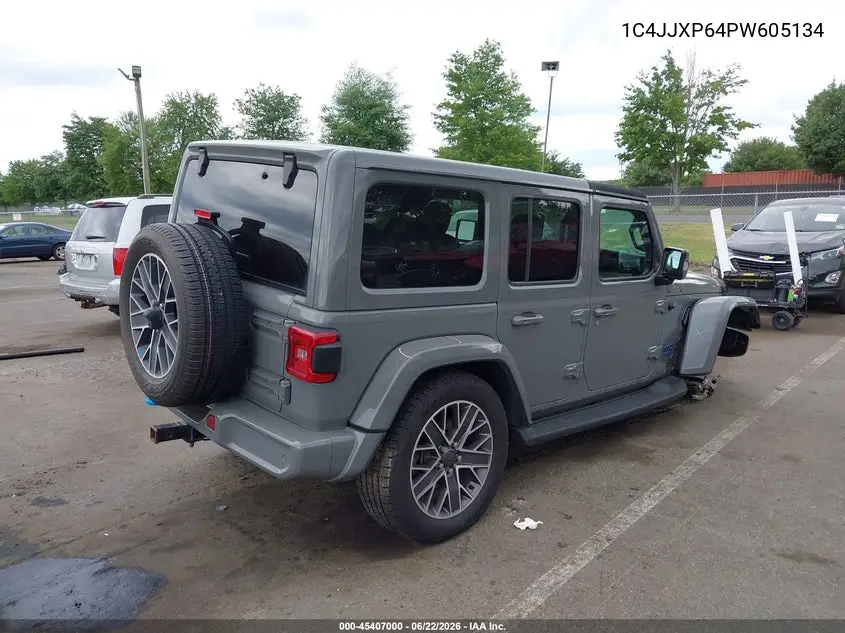 2023 Jeep Wrangler 4Xe High Altitude 4X4 VIN: 1C4JJXP64PW605134 Lot: 45407000