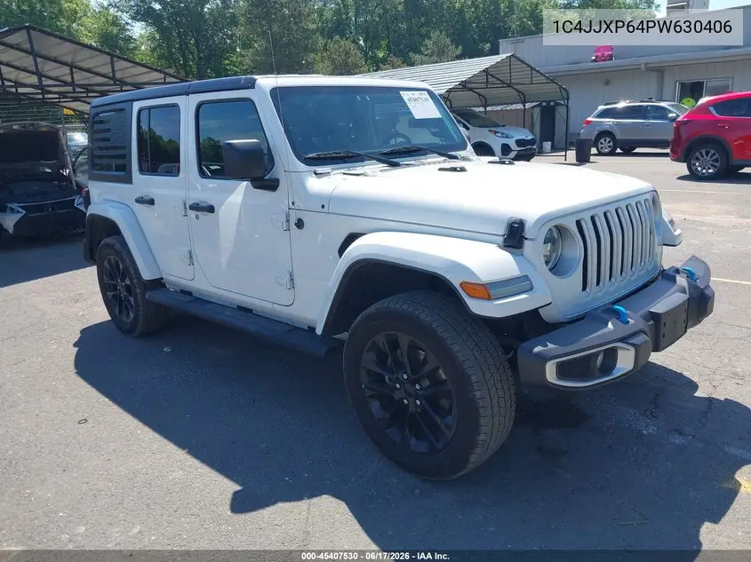 2023 Jeep Wrangler 4Xe Sahara 4X4 VIN: 1C4JJXP64PW630406 Lot: 45407530