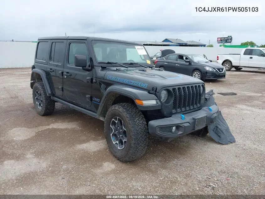 2023 Jeep Wrangler 4Xe Rubicon 4X4 VIN: 1C4JJXR61PW505103 Lot: 45412845