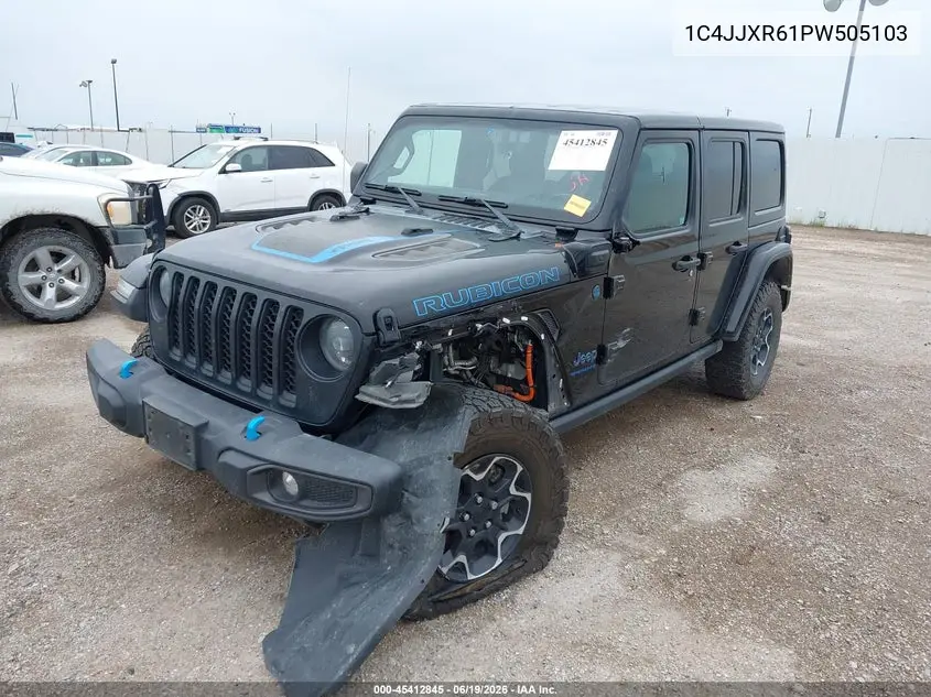 2023 Jeep Wrangler 4Xe Rubicon 4X4 VIN: 1C4JJXR61PW505103 Lot: 45412845