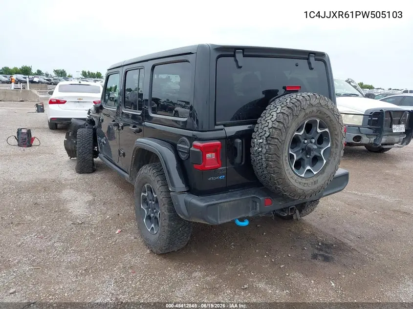2023 Jeep Wrangler 4Xe Rubicon 4X4 VIN: 1C4JJXR61PW505103 Lot: 45412845