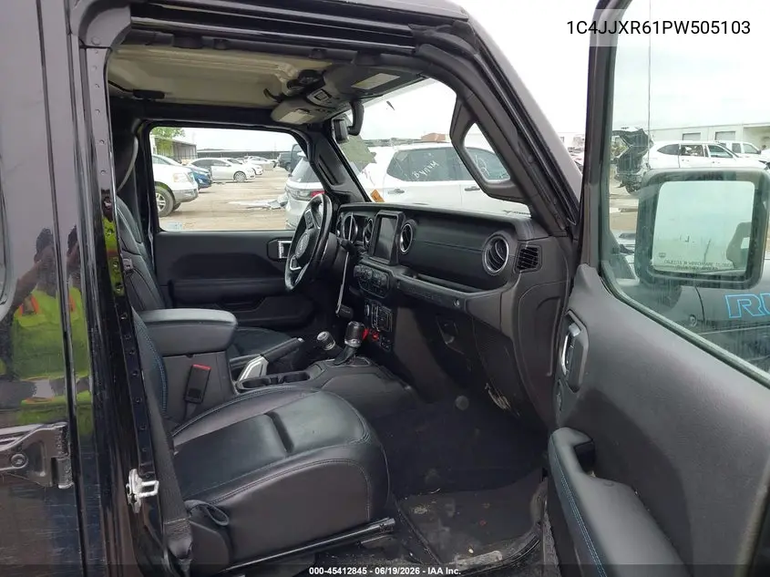 2023 Jeep Wrangler 4Xe Rubicon 4X4 VIN: 1C4JJXR61PW505103 Lot: 45412845