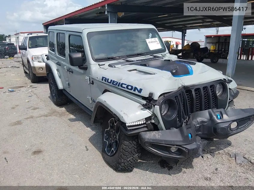 2023 Jeep Wrangler 4Xe Rubicon 4X4 VIN: 1C4JJXR60PW586417 Lot: 45481656