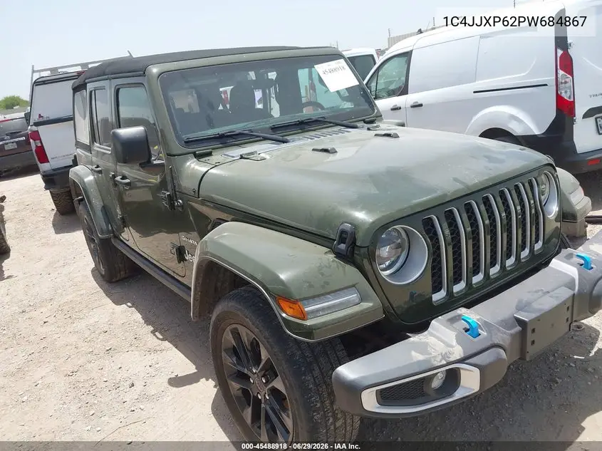 2023 Jeep Wrangler 4Xe Sahara 4X4 VIN: 1C4JJXP62PW684867 Lot: 45488918