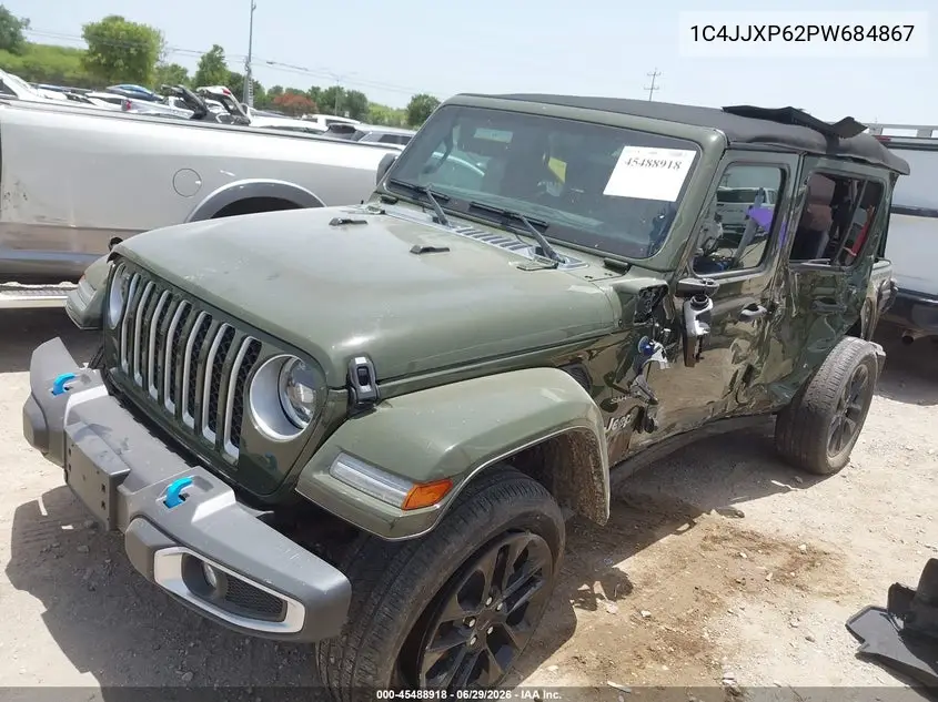 2023 Jeep Wrangler 4Xe Sahara 4X4 VIN: 1C4JJXP62PW684867 Lot: 45488918