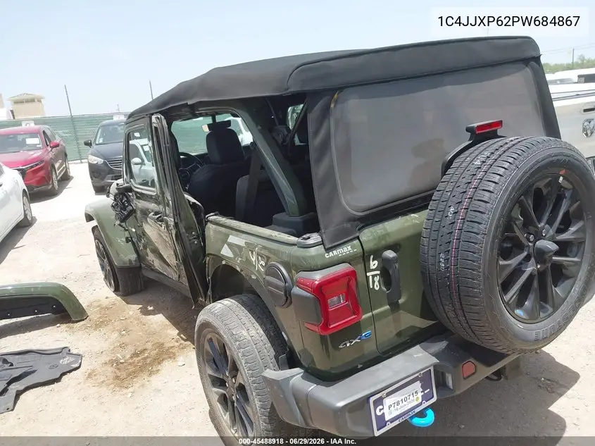 2023 Jeep Wrangler 4Xe Sahara 4X4 VIN: 1C4JJXP62PW684867 Lot: 45488918