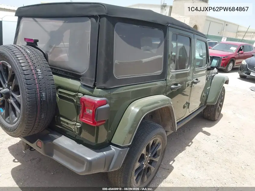 2023 Jeep Wrangler 4Xe Sahara 4X4 VIN: 1C4JJXP62PW684867 Lot: 45488918
