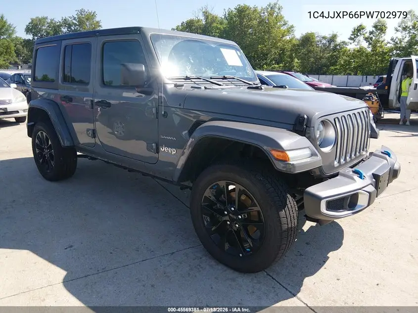 2023 Jeep Wrangler 4Xe Sahara 4X4 VIN: 1C4JJXP66PW702979 Lot: 45569381