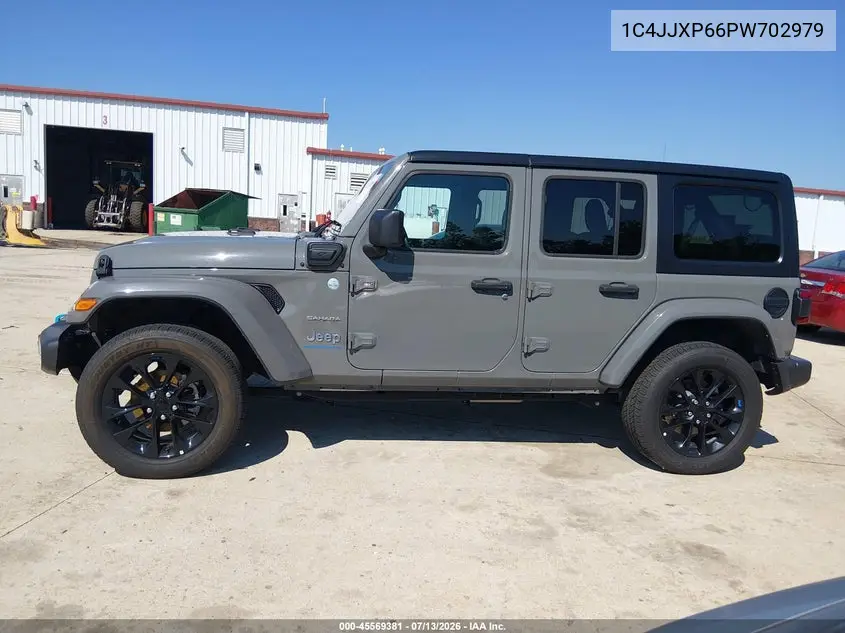 2023 Jeep Wrangler 4Xe Sahara 4X4 VIN: 1C4JJXP66PW702979 Lot: 45569381