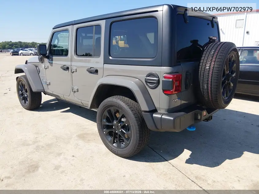 2023 Jeep Wrangler 4Xe Sahara 4X4 VIN: 1C4JJXP66PW702979 Lot: 45569381