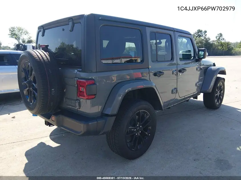 2023 Jeep Wrangler 4Xe Sahara 4X4 VIN: 1C4JJXP66PW702979 Lot: 45569381