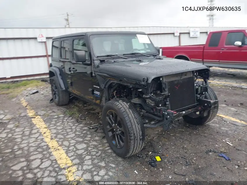 2023 Jeep Wrangler 4Xe Sahara 4X4 VIN: 1C4JJXP68PW630635 Lot: 45585333