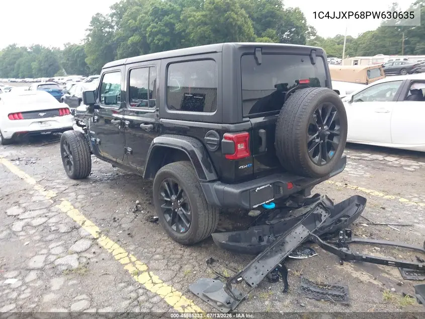 2023 Jeep Wrangler 4Xe Sahara 4X4 VIN: 1C4JJXP68PW630635 Lot: 45585333