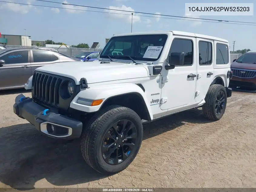 2023 Jeep Wrangler 4Xe Sahara 4X4 VIN: 1C4JJXP62PW525203 Lot: 45595569