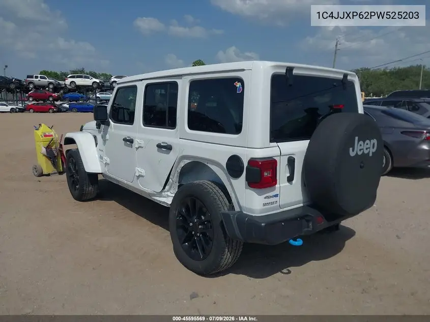 2023 Jeep Wrangler 4Xe Sahara 4X4 VIN: 1C4JJXP62PW525203 Lot: 45595569