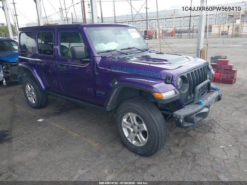 2023 Jeep Wrangler 4Xe Rubicon 4X4 VIN: 1C4JJXR60PW569410 Lot: 45674132