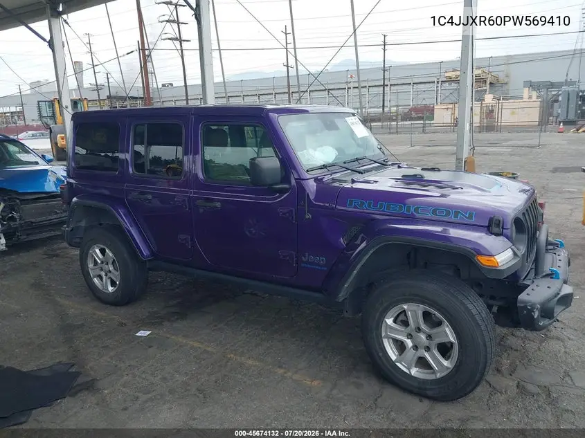 2023 Jeep Wrangler 4Xe Rubicon 4X4 VIN: 1C4JJXR60PW569410 Lot: 45674132