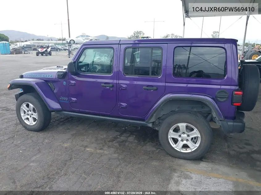 2023 Jeep Wrangler 4Xe Rubicon 4X4 VIN: 1C4JJXR60PW569410 Lot: 45674132