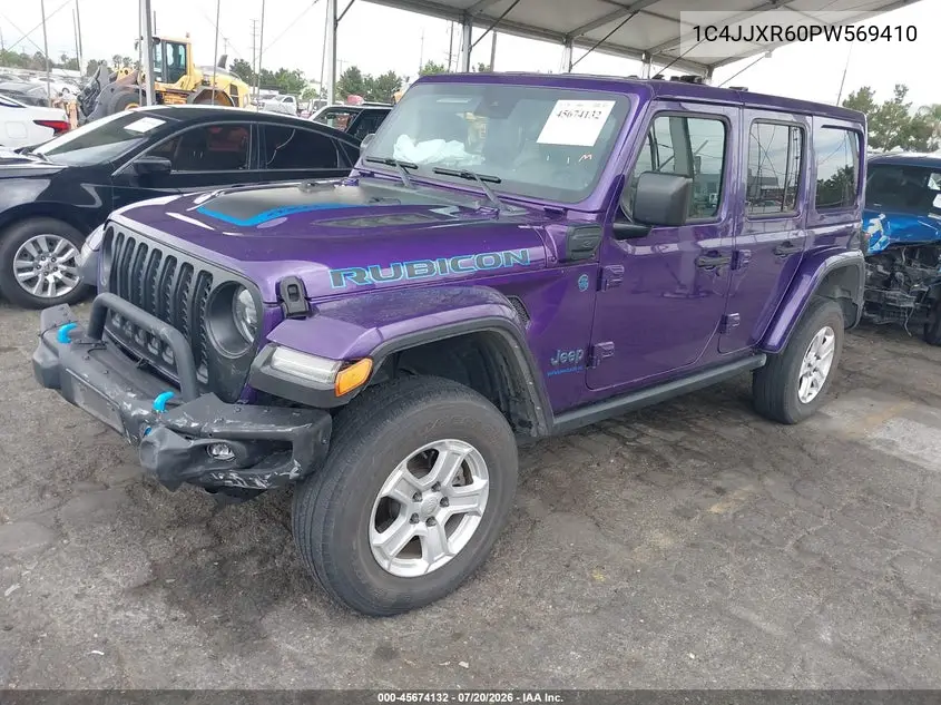 2023 Jeep Wrangler 4Xe Rubicon 4X4 VIN: 1C4JJXR60PW569410 Lot: 45674132